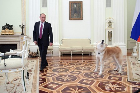 Video. Թուրքմենստանի նախագահը Վլադիմիր Պուտինին շուն է նվիրել