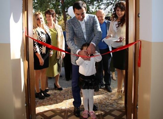 Նշավան գյուղի մանկապարտեզը լիովին վերանորոգված իր դռները բացեց երեխաների առջև