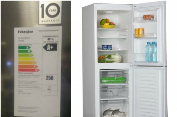 Հայերեն պիտակով սառնարանն իրարանցում է առաջացրել Բաքվի էլեկտրոնիկայի խանութներից մեկում