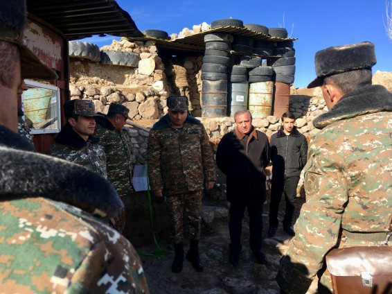 Photo. Սամվել Սարգսյանը նախատոնական այց է կատարել Վայոց Ձորի  սահմանները անառիկ պահող դիրքապահներին