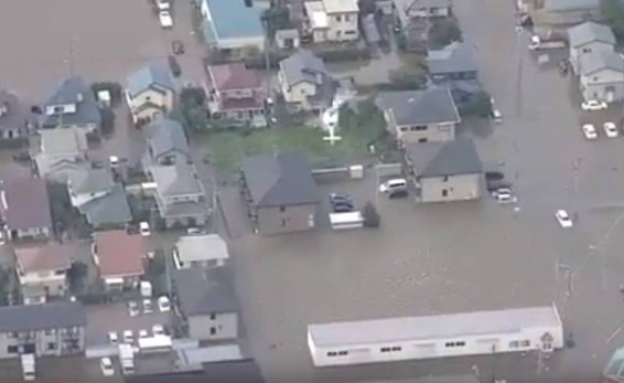 Ճապոնիայում հորդառատ անձրեւները հեղեղել են բնակելի տները եւ սողանքներ առաջացրել