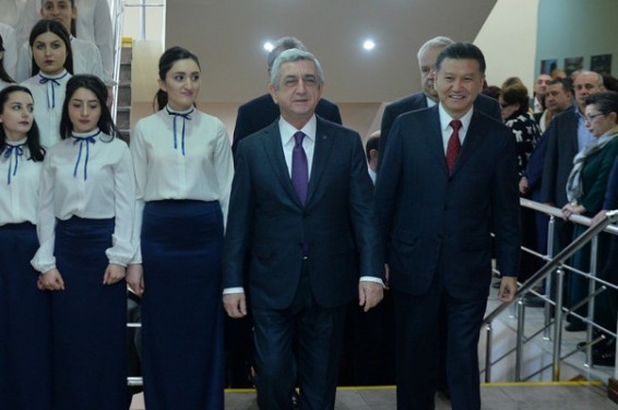 ՀՀ Նախագահ Սերժ Սարգսյանը և ՖԻԴԵ-ի նախագահը բացեցին «Շախմատ» գիտահետազոտական ինստիտուտը