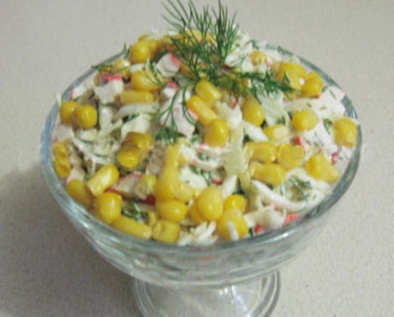 Եգիպտացորենով աղցան