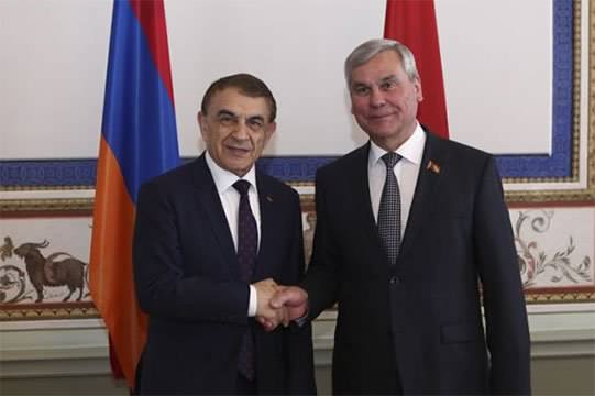 Արա Բաբլոյանը հանդիպել է Բելառուսի ԱԺ Ներկայացուցիչների պալատի նախագահի հետ