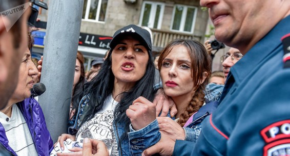 В Ереване задержаны 166 участников акций протестов