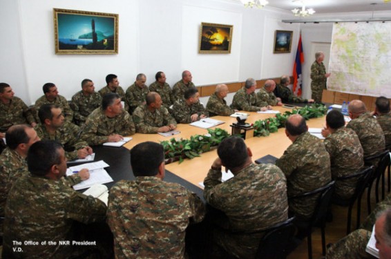 Բակո Սահակյանի և ՊԲ բարձրագույն հրամկազմի հանդիպմանն անդրադարձ է եղել ադրբեջանա-ղարաբաղյան սահմանում տիրող իրավիճակին