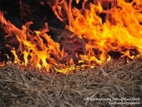 Հրդեհ խոտածածկ տարածքում