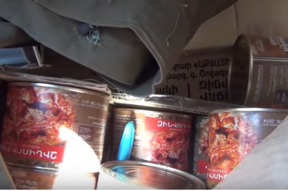 VIDEO: Полиция Армении задержала грузовики 