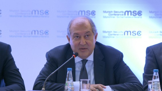 Президент Армении Армен Саркисян осадил делегата Азербайджана на встрече Особой группы Мюнхенской конференции