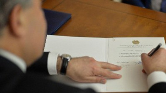 Նախագահը ստորագրել է Ազգային ժողովի ընդունած մի շարք օրենքներ