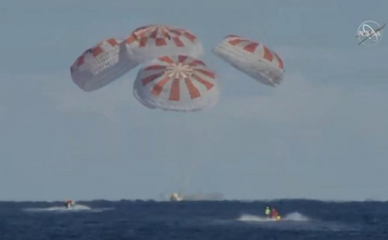 Crew Dragon տիեզերանավը հաջող վայրէջք է կատարել Ատլանտյան օվկիանոսում