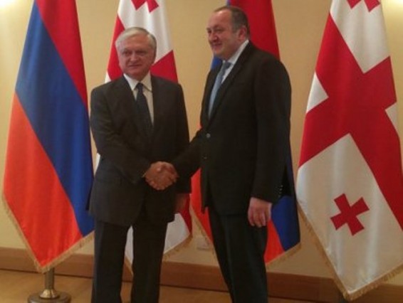 Հայաստանի արտգործնախարարը հանդիպեց Վրաստանի նախագահի հետ