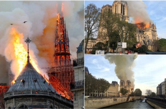 «Փարիզի այրվող սիրտը». արտասահմանյան լրատվամիջոցների անդրադարձը Փարիզի Աստվածամոր տաճարում բռնկված հրդեհին