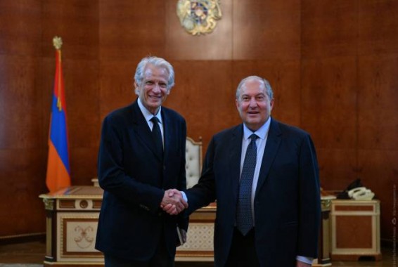 Армен Саркисян встретился с бывшим премьер-министром Франции Домиником де Вильпеном