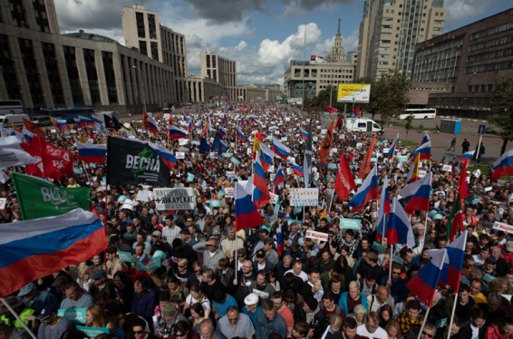 Մոսկվայում լայնամասշտաբ հանրահավաք է տեղի ունեցել՝ հաջակցություն քաղաքային ընտրություններին չգրանցված թեկնածուների