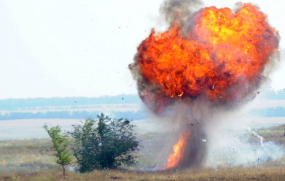 На полигоне Минобороны взорвался реактивный двигатель жидкостной ракеты