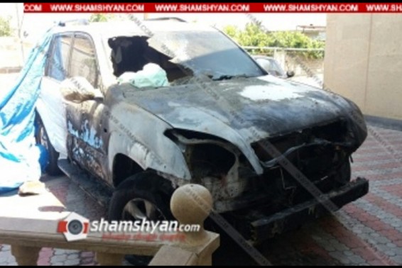 Մխչյան գյուղում հրդեհ է բռնկվել Toyota Land Cruiser-ում. մինչ հրշեջների ժամանումը` կրակը մարել են քաղաքացիները. Shamshyan.com