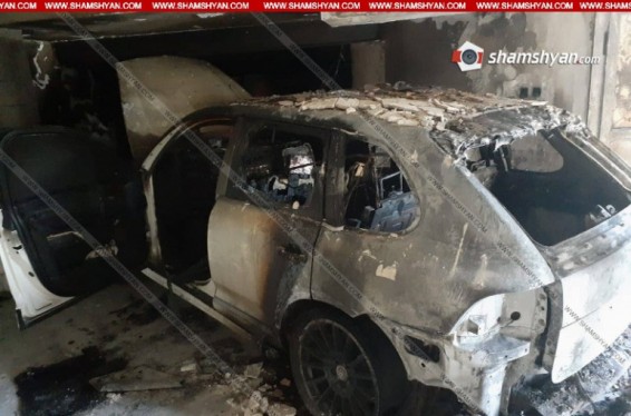 Գյումրիում հրդեհվել է Porsche Cayenne-ը. ավտոմեքենան ամբողջովին վերածվել է մոխրակույտի. Shamshyan.com