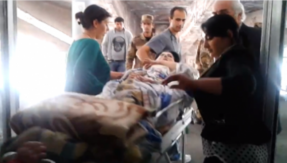 Video. Ավտոբուսի պայթյունից տուժած հղին տեղափոխվեց ծննդատուն