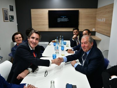 Արմեն Սարգսյանի հրավերով Հայաստան է ժամանել տեխնոլոգիական առաջատար «Thales Group» ընկերության պատվիրակությունը