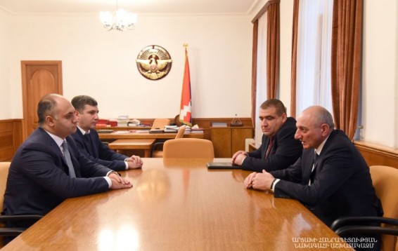 Բակո Սահակյանն ընդունել է ՀՀ ՏՄՊՊՀ նախագահ Գեղամ Գեւորգյանին եւ հանձնաժողովի անդամ Էդգար Ճաղարյանին
