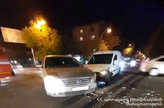 Ավտովթար` Երևանի Քոչար–Փափազյան խաչմերուկի մոտակայքում. 4-ամյա երեխան հոսպիտալացվել է