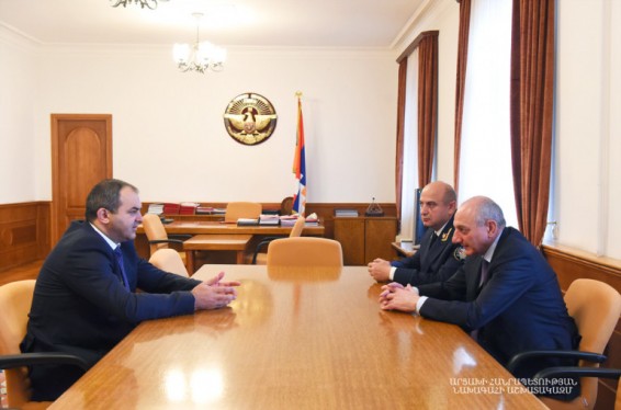 Արցախի նախագահն ընդունել է ՀՀ գլխավոր դատախազ Արթուր Դավթյանին