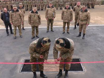 Արցախի ՊԲ հրամանատարը մասնակցել է հրետանային ստորաբաժանումներից մեկի զորանոցի բացման արարողությանը