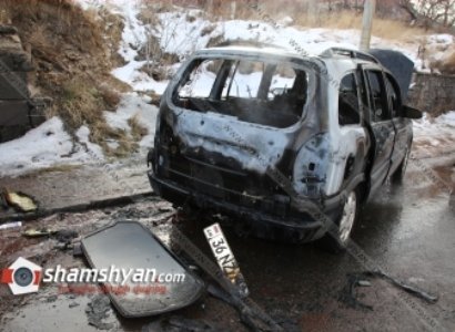 Ավտովթար-հրդեհ Թբիլիսյան խճուղիում. վարորդը հոսպիտալացվել է
