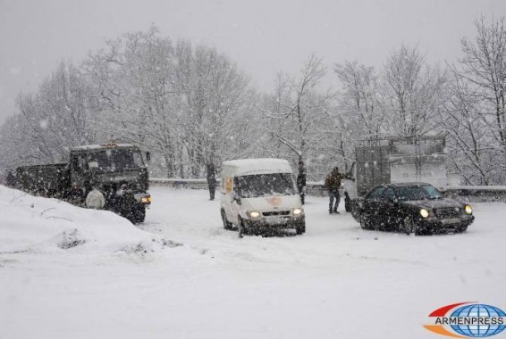 Автодорога Гюмри-Ашоцк временно закрыта