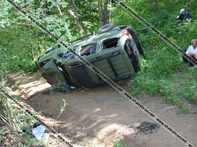 Արտակարգ դեպք Կոտայքի մարզում. Nissan Xterra-ն կողաշրջվել է դժվարանցանելի անտառում