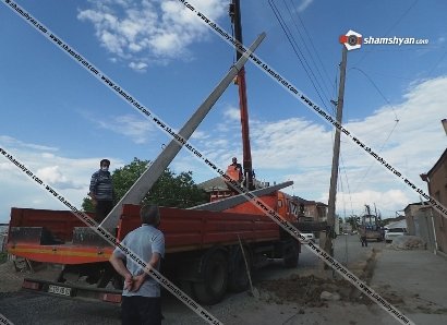 Գայ գյուղում քամուց էլեկտրասյուներ են ընկել