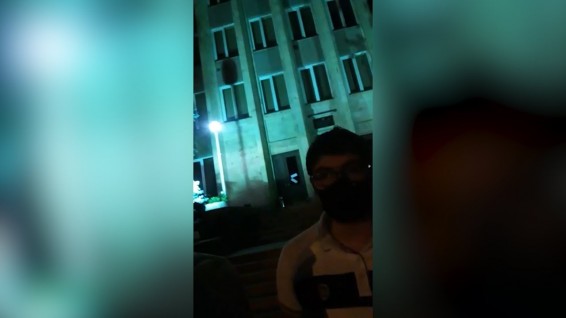 У здания Конституционного суда Армении ночью состоялась акция