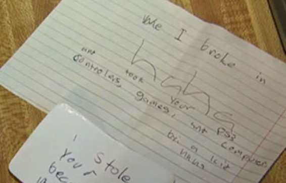 ԱՄՆ-ում երեխաները տուն են թալանել ու սեղանին թողել գողացված իրերի ցուցակը (լուսանկար)