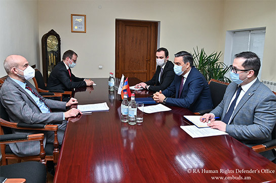 Արման Թաթոյանը Հայաստանում Գերմանիայի դեսպանին է ներկայացրել Ադրբեջանում պահվող հայկական կողմի գերիների վերադարձի հետ կապված հարցեր