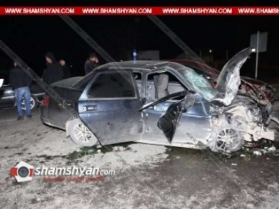 Արմավիրի մարզում բախվել են Mazda-ն, ВАЗ 21101-ն ու պարսկական համարանիշներով բեռնատար Volvo-ն