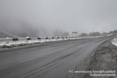 Տավուշի մարզի Իջևան և Դիլիջան քաղաքներում ձյուն է տեղում, կան փակ ճանապարհներ