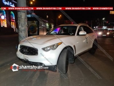 Սասունցի Դավթի հրապարակի հարեւանությամբ բախվել են Infiniti-ն, Mercedes-ն ու 2 Toyota Camry-ները. կան վիրավորներ