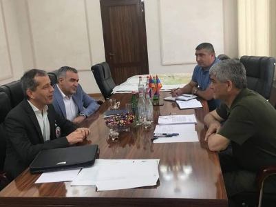 Секретарь СБ Арцаха провел встречу с руководителем миссии МККК