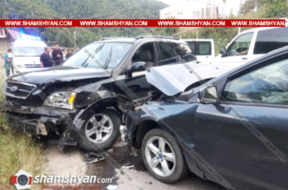 Լոռու մարզում բախվել են Ford Focus-ը, KIA Sorento-ն ու Opel Zafira-ն. կա 5 վիրավոր.shamshyan.com