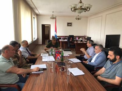 Արցախի Անվտանգության խորհրդում հանդիպել են ԿԽՄԿ Լեռնային Ղարաբաղի առաքելության ղեկավար Բերտրան Լամոնի հետ