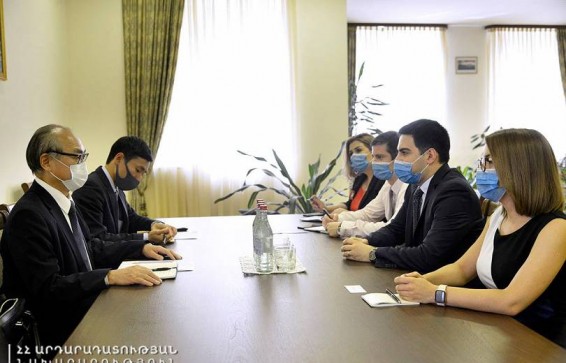 Ռուստամ Բադասյանը Ճապոնիայի դեսպանի հետ քննարկել է փոխգործակցությունը խորացնելուն ուղղված մի շարք հարցեր