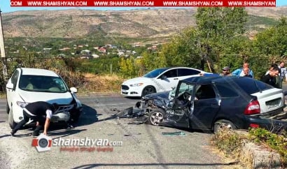 Փարպիում իրար են բախվել «ВАЗ 21723»-ն ու «Nissan»-ը. վարորդները բուժօգնության համար դիմել են «Աշտարակ» ԲԿ