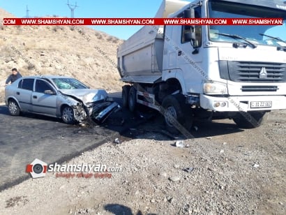 Վայոց ձորում իրար են բախվել «Hovo»-ն ու «Opel»-ը. վերջինի վարորդն ու ուղեւորները տեղափոխվել են «Եղեգնաձոր» ԲԿ