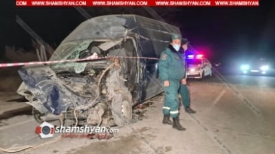 Արարատի մարզում իրար են բախվել «КамАЗ»-ն ու «Ford Transit»-ը. վերջինի վարորդը հոսպիտալացվել է