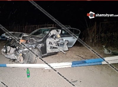 Տավուշում 32-ամյա վարորդը իր ծննդյան օրը BMW-ով բախվել է արգելապատնեշին, նրա մասնատված դին դուրս են բերել փրկարարները