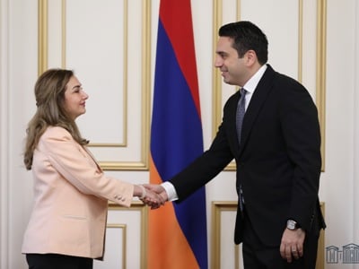 Հայաստանի ԱԺ նախագահ Ալեն Սիմոնյանն ընդունել է Սիրիա-Հայաստան բարեկամական խմբի պատվիրակությանը
