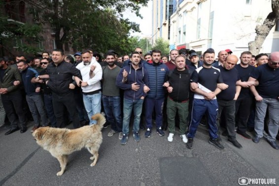 В Ереване проходят оппозиционные шествия, начались задержания