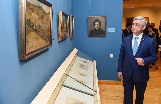 Նախագահը ներկա է գտնվել հիմնանորոգված Մ. Սարյանի տուն-թանգարանի բացման արարողությանը