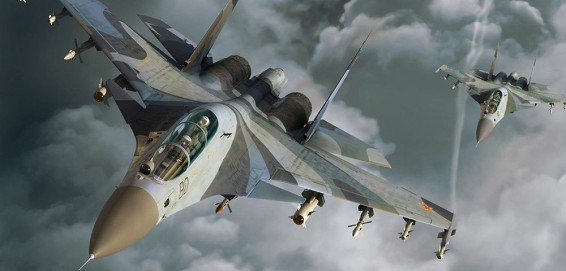 Российские истребители отрабатывают взлет-посадку в Средиземном море(видео)
